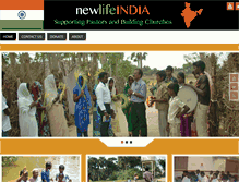 Tablet Screenshot of newlifeindia.org
